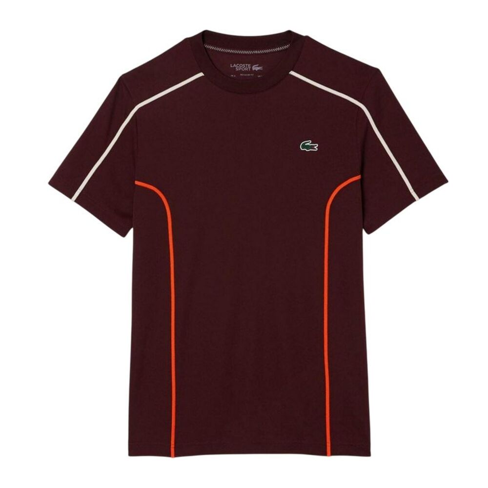 Lacoste Mens Ultra Dry Regular Tennis T-Shirt / Brown